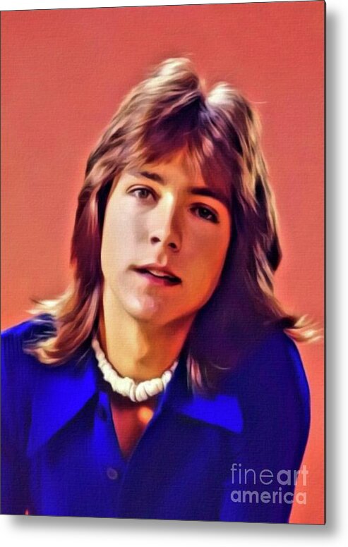 Hollywood Metal Print featuring the digital art David Cassidy, Hollywood Legend. Digital Art by MB by Esoterica Art Agency