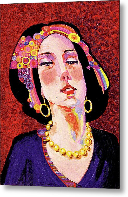 Figurative Art Metal Print featuring the painting Delilah by Bob Coonts