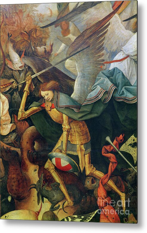 Rebel Metal Print featuring the painting Detail of the Fall of the Rebel Angels, 1562 by Pieter the elder Bruegel