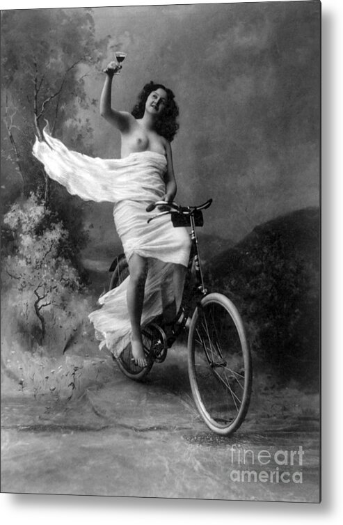 Erotica Metal Print featuring the photograph Dont Drink And Drive Nude Model 1897 by Science Source
