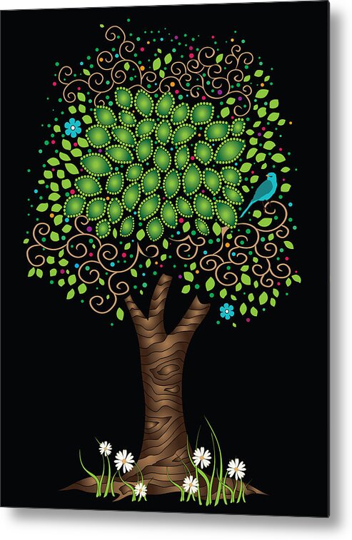Enchanted Tree Metal Print featuring the digital art Enchanted Tree by Serena King