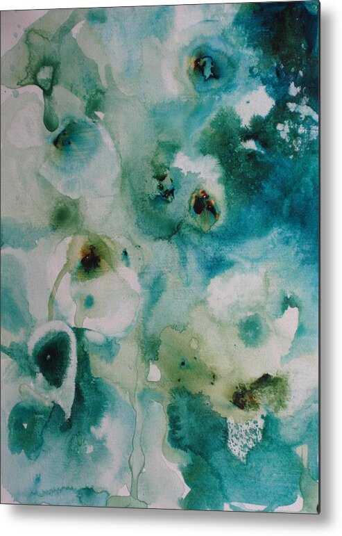 Floral Metal Print featuring the painting Essence of Flower by Elizabeth Carr