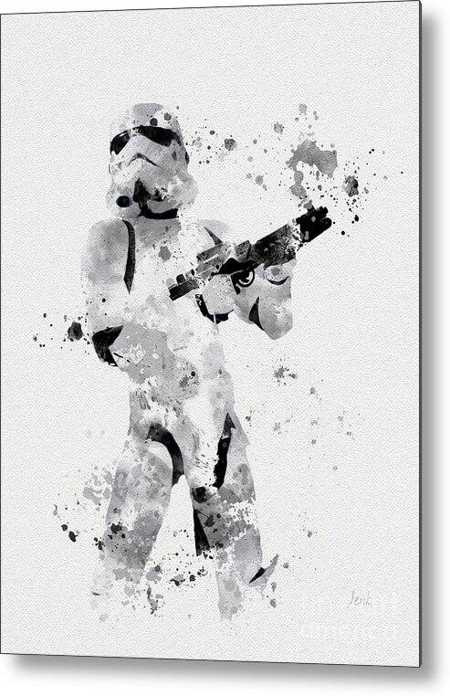 Star Wars Metal Print featuring the mixed media Faceless Enforcer by My Inspiration