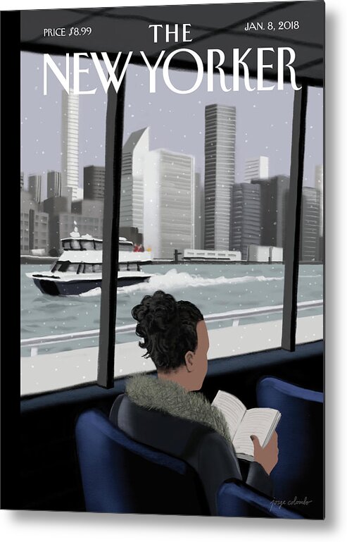 Ferried Across Metal Print featuring the painting Ferried Across by Jorge Colombo
