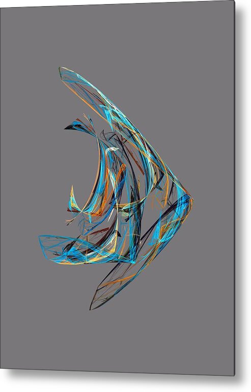 Angel Fish Metal Print featuring the photograph Fractal - Angelfish by Susan Savad
