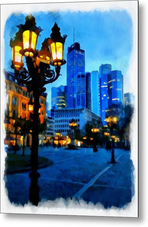 Germany Metal Print featuring the photograph Frankfurt Nights by Mikhail Chistyakov