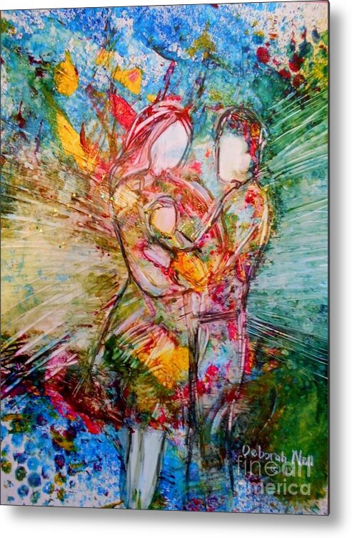 Couple Metal Print featuring the painting Fruitful by Deborah Nell