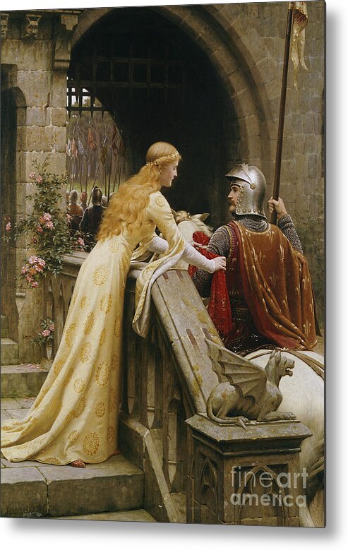 God Speed Metal Print featuring the painting God Speed by Edmund Blair Leighton