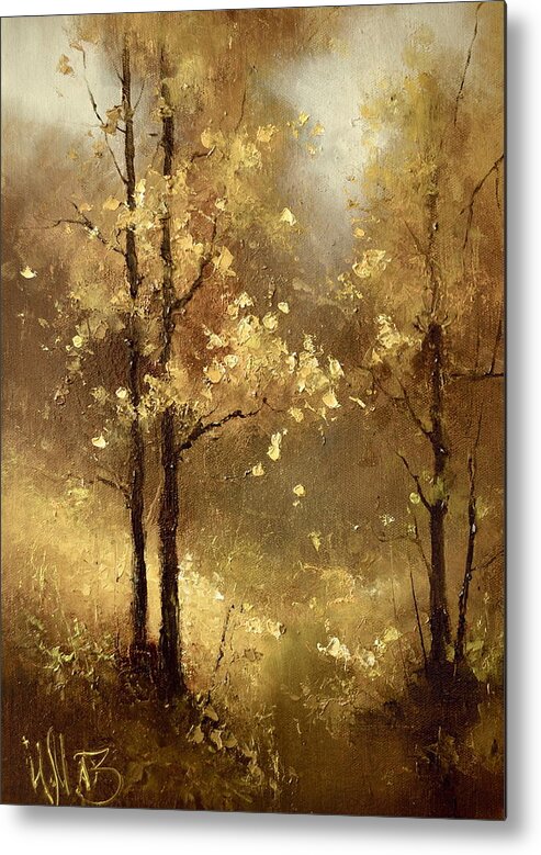 Russian Artists New Wave Metal Print featuring the photograph Golden Forest by Igor Medvedev