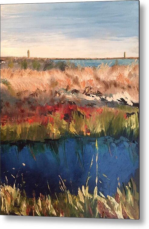  Metal Print featuring the painting Gordon's Marsh #1 by Josef Kelly