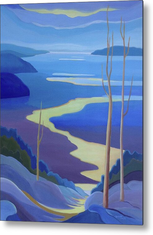 Group Of Seven Metal Print featuring the painting Grandview by Barbel Smith