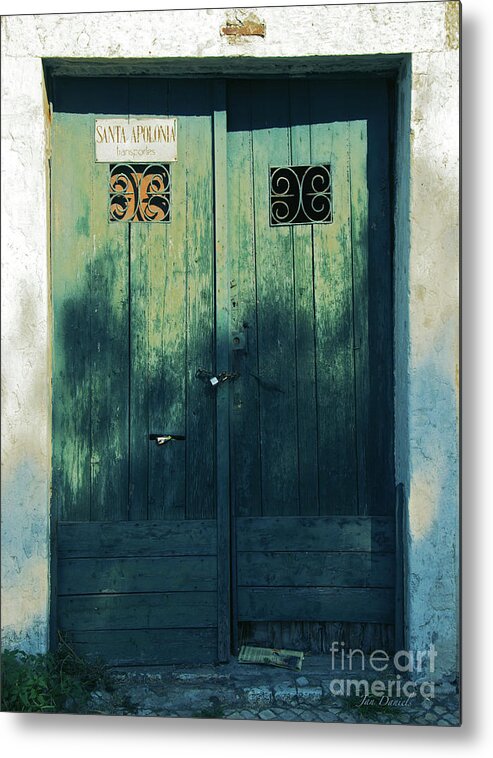 Doors Metal Print featuring the photograph Green Doors by Jan Daniels