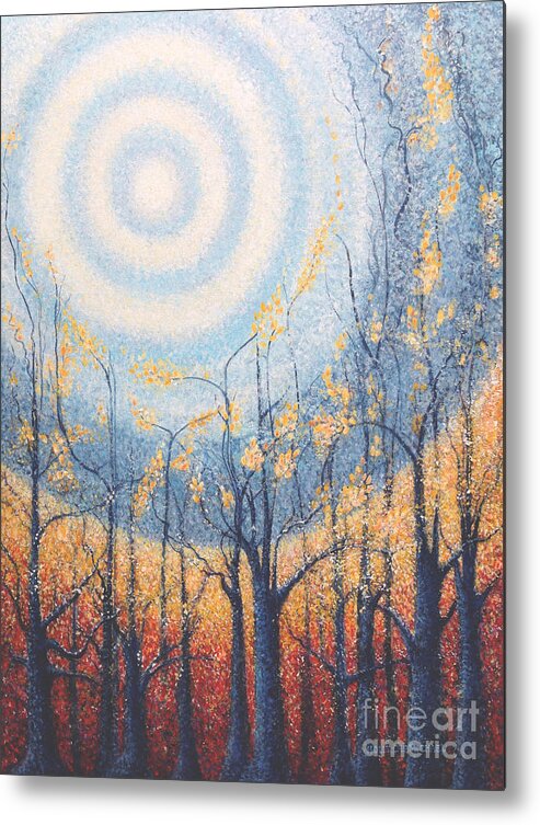 He Lights The Way In The Darkness Metal Print featuring the painting He Lights the Way in the Darkness by Holly Carmichael