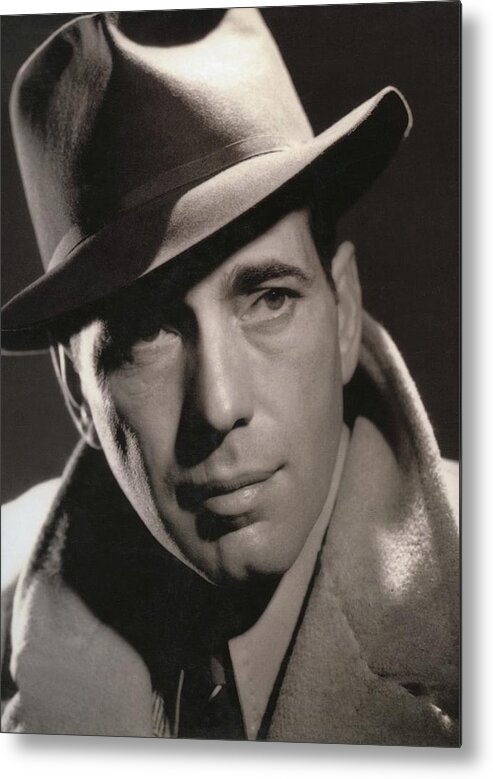 Humphrey Bogart George Hurrell Photo #1 1939 Metal Print featuring the photograph Humphrey Bogart George Hurrell photo #1 1939 by David Lee Guss