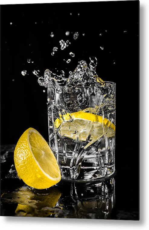 Drink Metal Print featuring the photograph Ice and a Slice by Nick Bywater