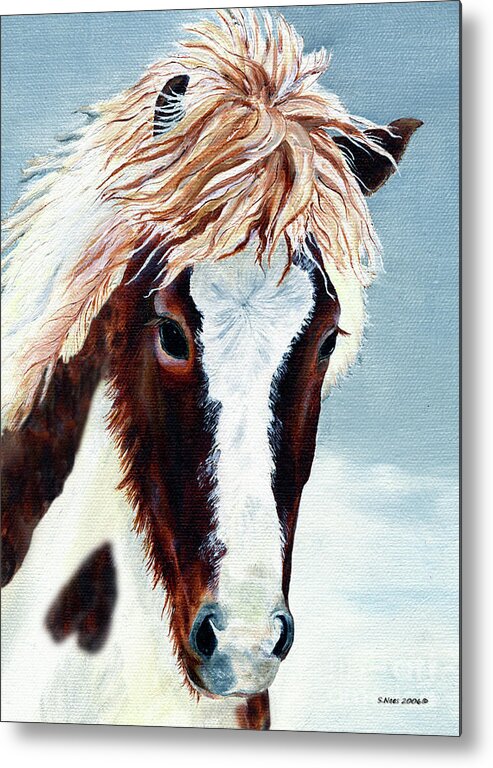 Icelandic Horse Metal Print featuring the painting Icelandic Mare by Shari Nees