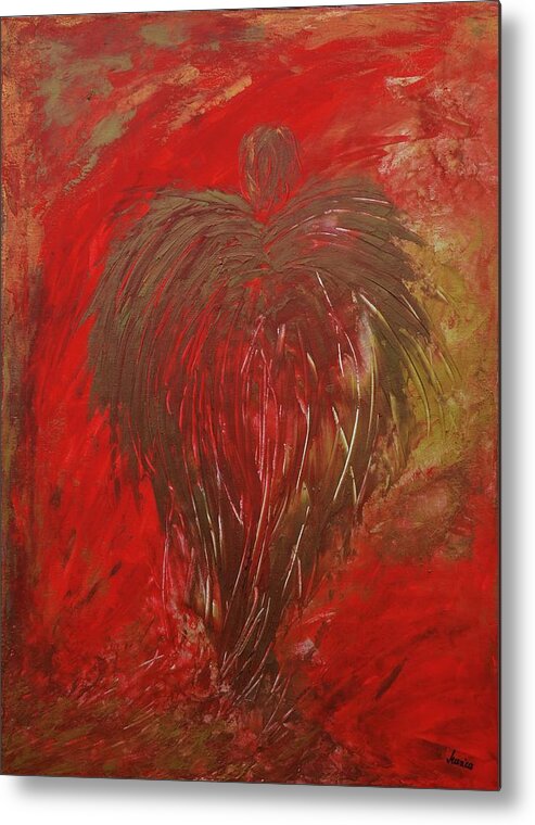 Jaded Angel Metal Print featuring the painting Jaded Angel by Marianna Mills