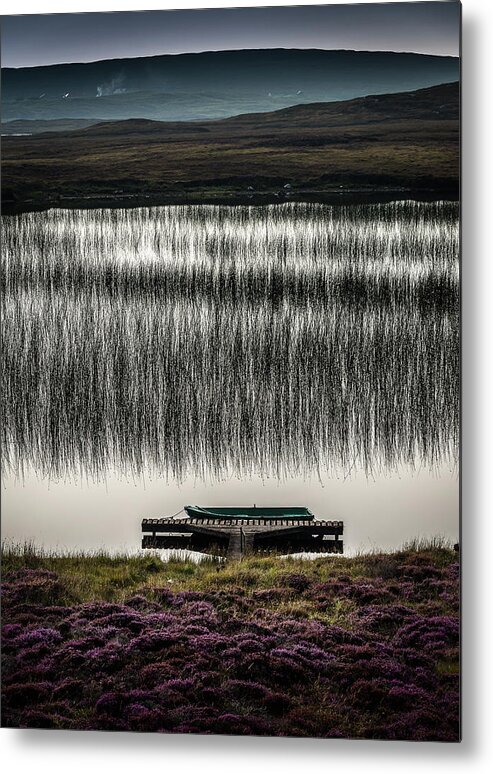 Scotland Metal Print featuring the photograph Jetty, Loch na Maracha, Isle of Harris by Peter OReilly