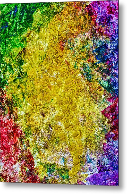 Abstract Painting Metal Print featuring the painting Lyrical Painting 504 by Joan Reese