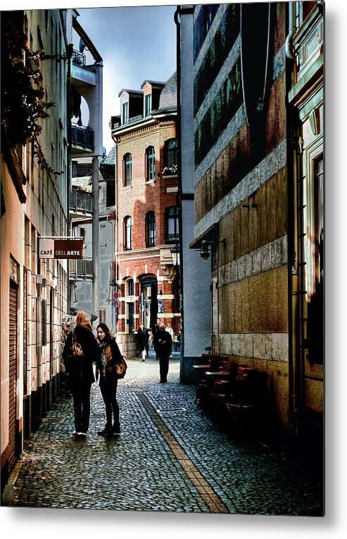 Mainz Metal Print featuring the photograph Mainz Badergasse by Jim Hill