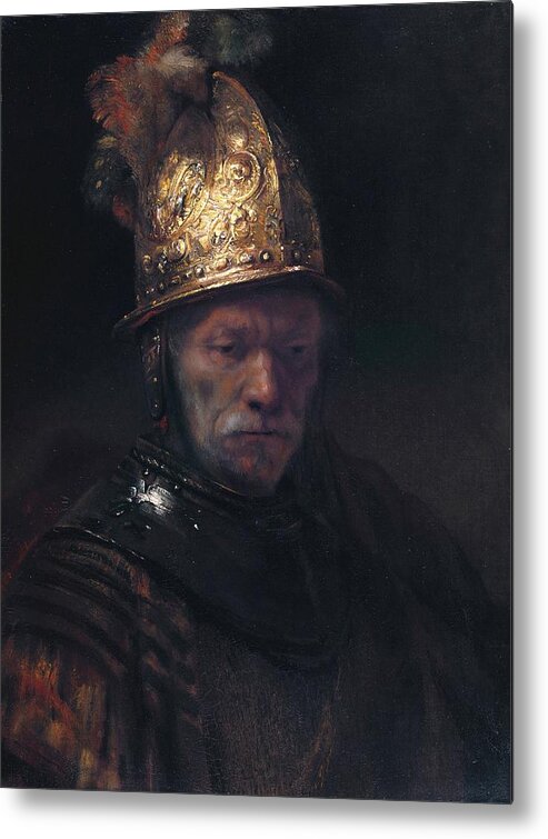 Man Metal Print featuring the painting Man in the Golden Helmet by Rembrandt van Rijn