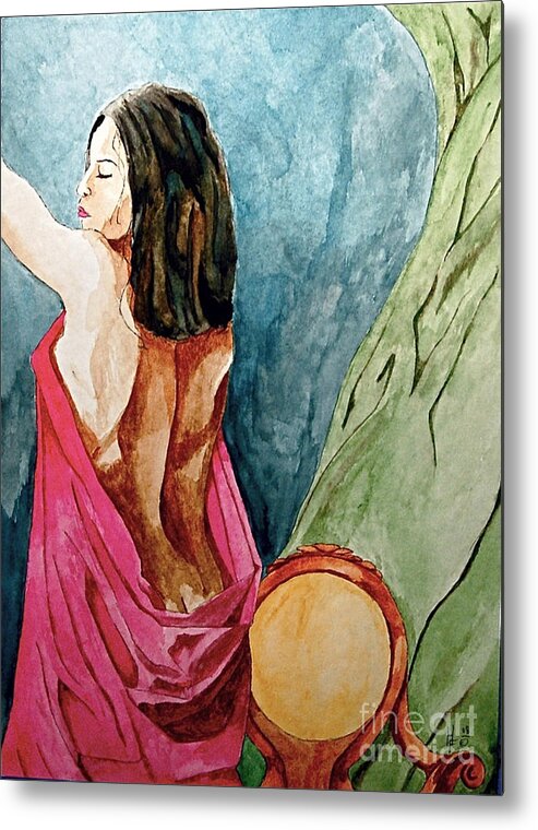 Nudes Women Metal Print featuring the painting Morning Light by Herschel Fall