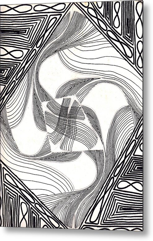 Moving Lines Metal Print By John Boyd,Cute Teenager Drawings