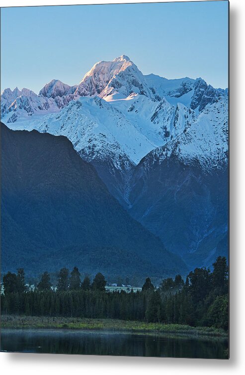 Nz Metal Print featuring the photograph Mt Tasman 2 - New Zealand by Steven Ralser