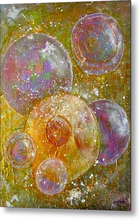 Thoughts Metal Print featuring the painting My Thoughts Escape Me by Barbara O'Toole