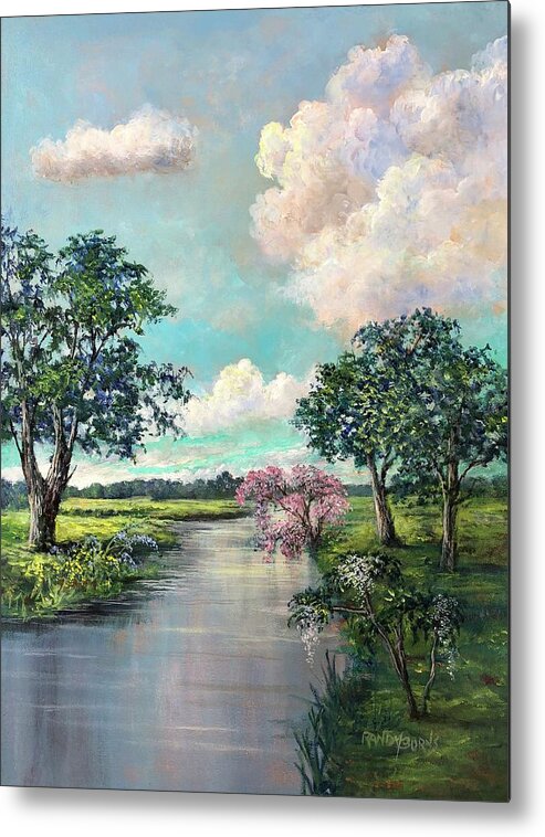 Nature Metal Print featuring the painting Nature's Garlands by Rand Burns
