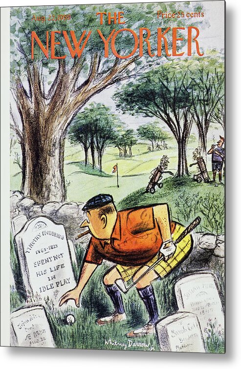 Golf Metal Print featuring the painting New Yorker August 22 1959 by Roger Duvoisin