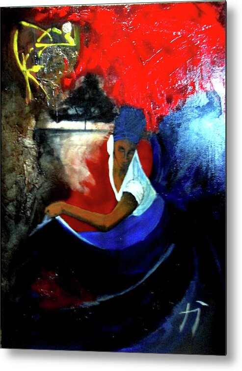 African Art For Sale Metal Print featuring the painting Performance by Carlos Paredes Grogan