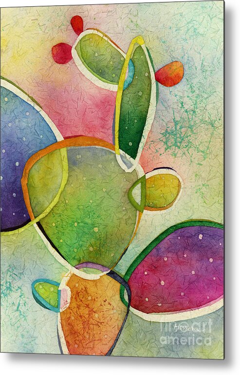 Cactus Metal Print featuring the painting Prickly Pizazz 2 by Hailey E Herrera