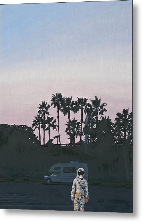 Astronaut Metal Print featuring the painting RV Dusk by Scott Listfield