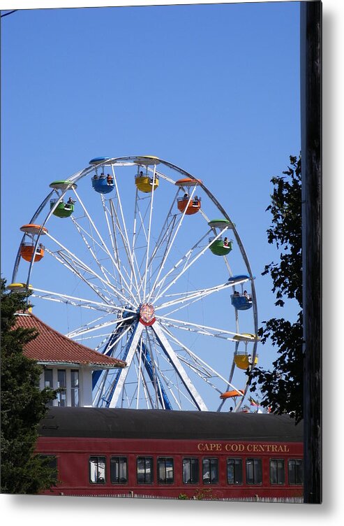 Dinner Train Metal Print featuring the photograph Scallop Festival at Cape Cod by Margie Avellino