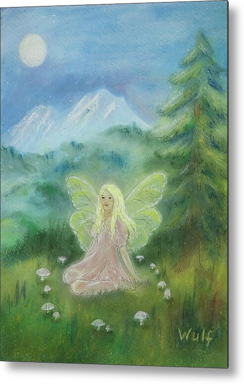 Fairy Metal Print featuring the painting Shasta Fairy by Bernadette Wulf