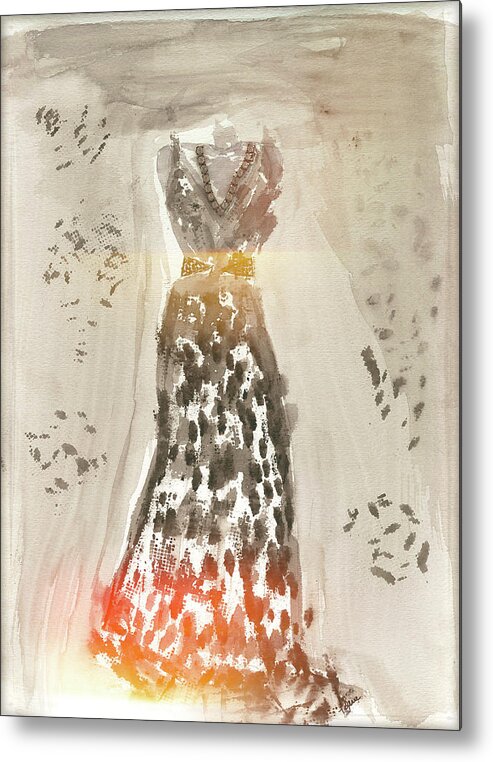 Dress Metal Print featuring the digital art Spotlight On Me by Lauren Serene