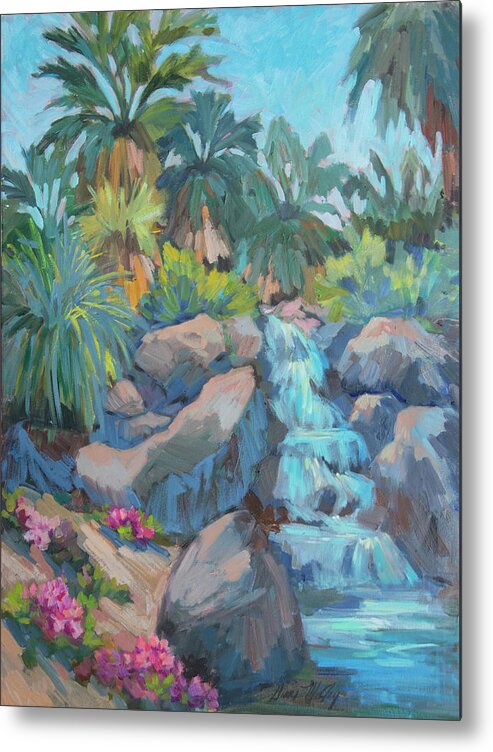 Desert Metal Print featuring the painting Spring At The Living Desert by Diane McClary