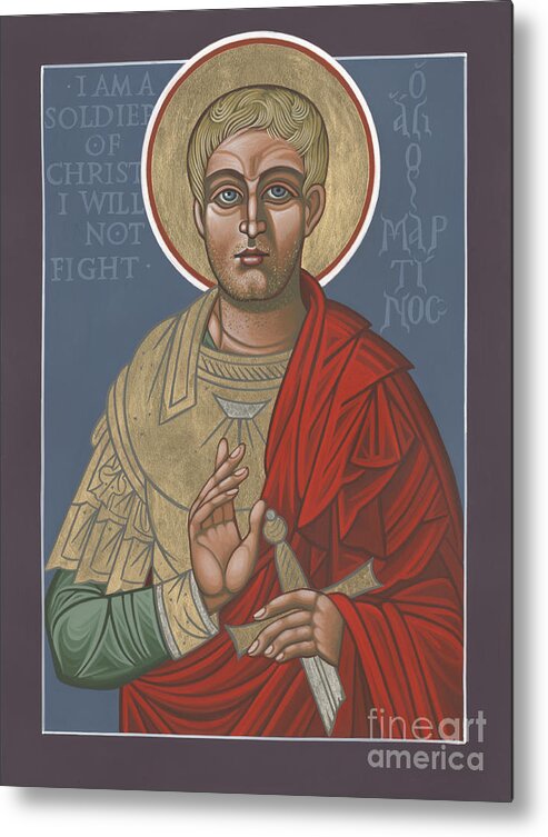 St Martin The Soldier Of Christ Metal Print featuring the painting St Martin the Soldier of Christ 234 by William Hart McNichols