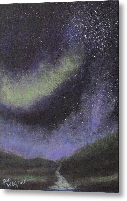 Star Metal Print featuring the painting Star Path by Dan Wagner