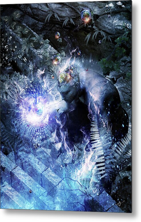 Cameron Gray Metal Print featuring the digital art Stardust by Cameron Gray