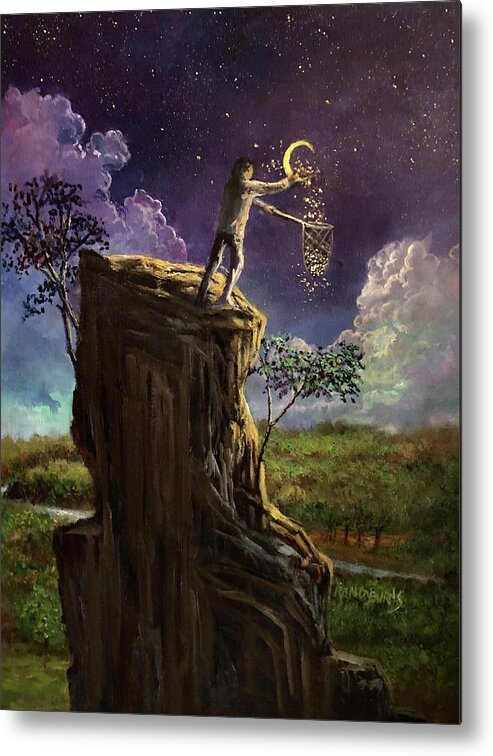 Stars Metal Print featuring the painting Starlight Dreams by Rand Burns