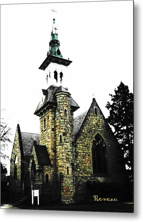 Church Metal Print featuring the photograph Steeple Chase 2 by A L Sadie Reneau