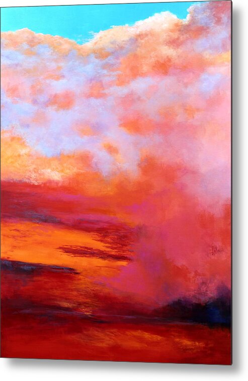 Clouds Metal Print featuring the painting Sundance 2 by M Diane Bonaparte
