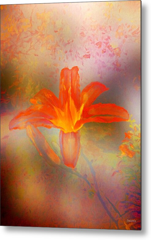 Tiger Metal Print featuring the photograph Tender Tiger Lily by Diane Lindon Coy