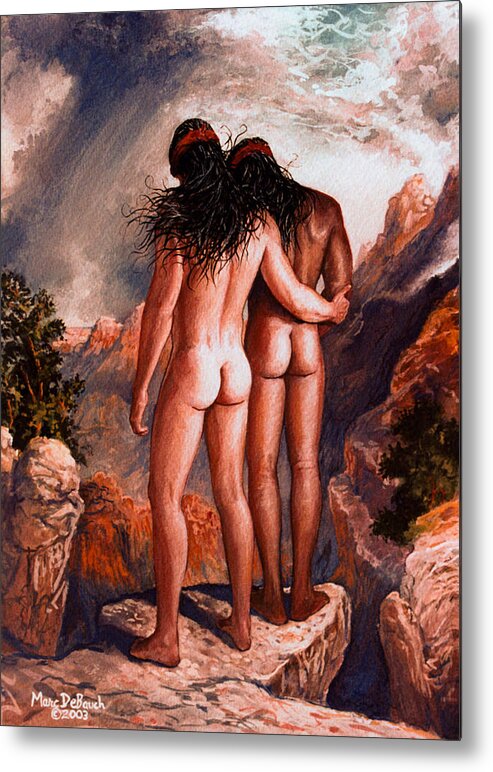Native American Metal Print featuring the painting The Covenant by Marc DeBauch