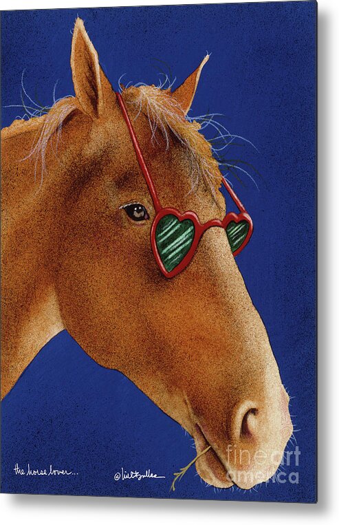 Will Bullas Metal Print featuring the painting The Horse Lover... by Will Bullas