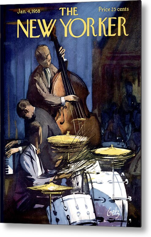 Concert Metal Print featuring the painting New Yorker January 4th, 1958 by Arthur Getz