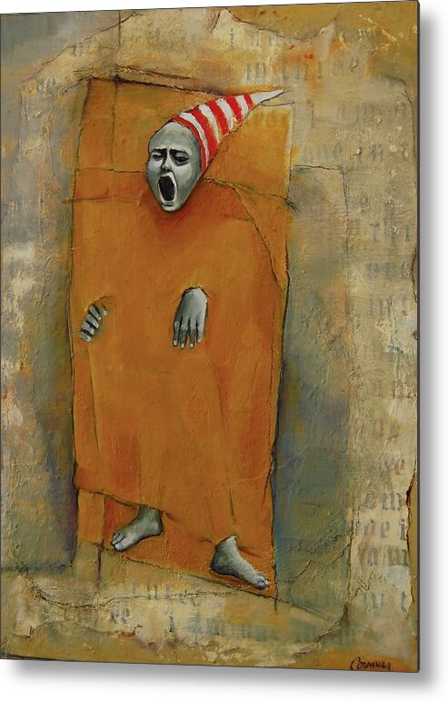 Pain Metal Print featuring the painting The Nightmares Seem More Real the Closer You Get to the Truth by Jean Cormier