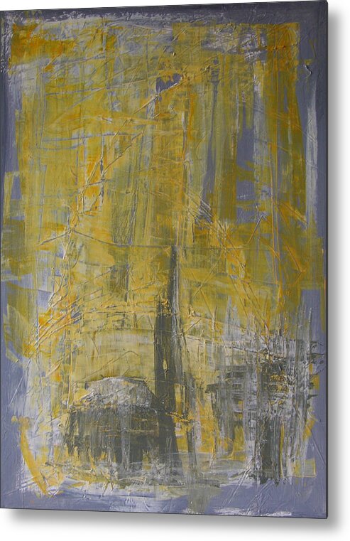 Abstract Painting Metal Print featuring the painting W29 - christine III by KUNST MIT HERZ Art with heart